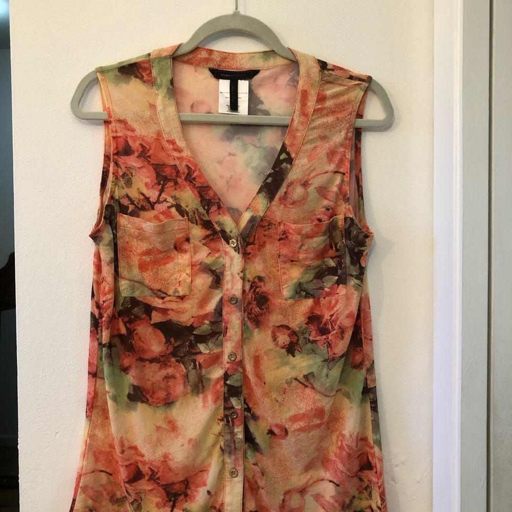 BCBG Orange Blouse